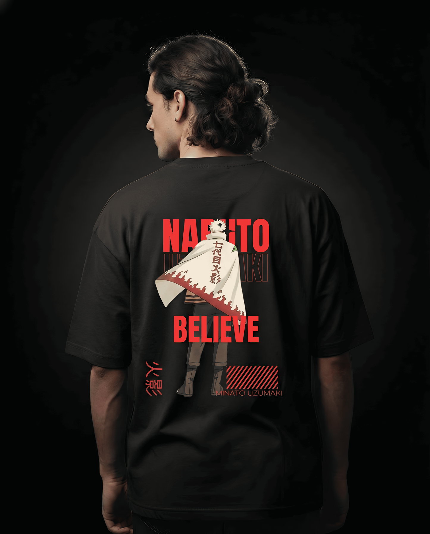 Naruto Uzumaki Hokage Unisex Oversized Classic T-Shirt