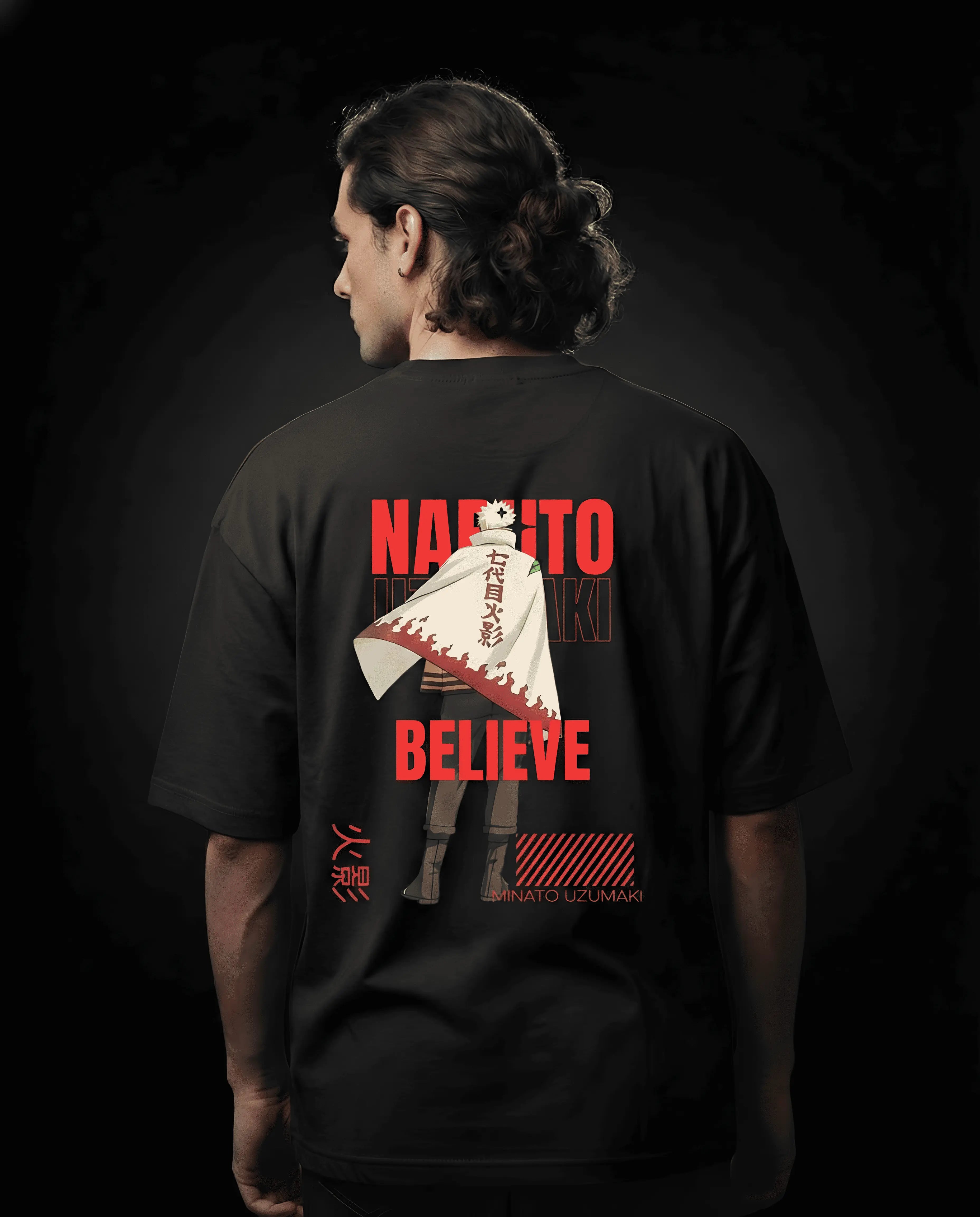 Naruto Uzumaki Hokage Unisex Oversized Classic T-Shirt