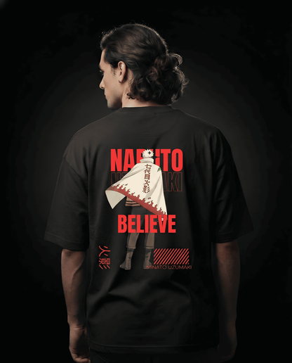 Naruto Uzumaki Hokage Unisex Oversized Classic T-Shirt