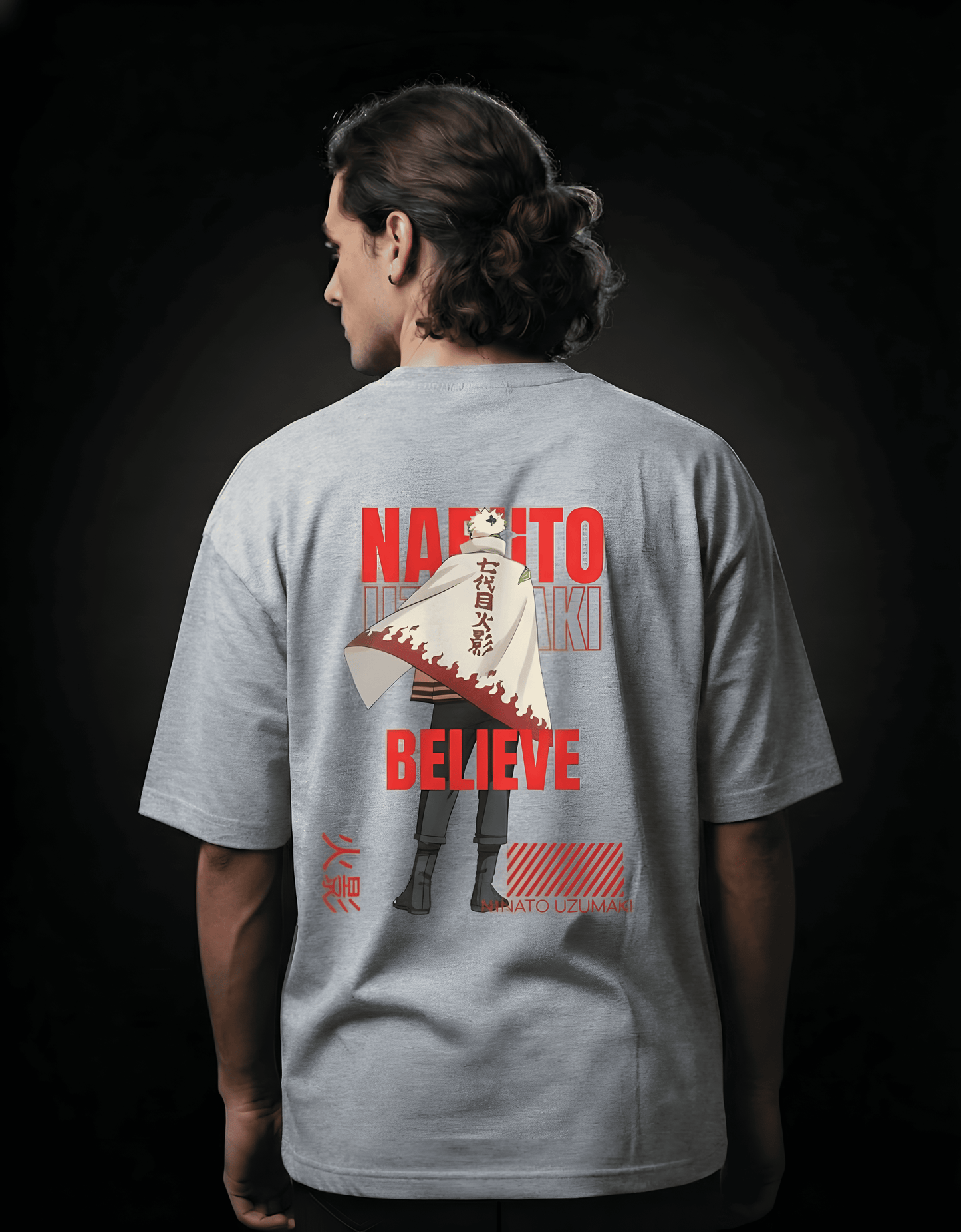 Naruto Uzumaki Hokage Unisex Oversized Classic T-Shirt