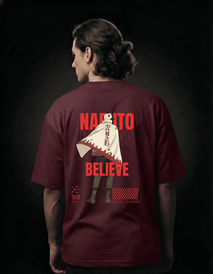 Naruto Uzumaki Hokage Unisex Oversized Classic T-Shirt