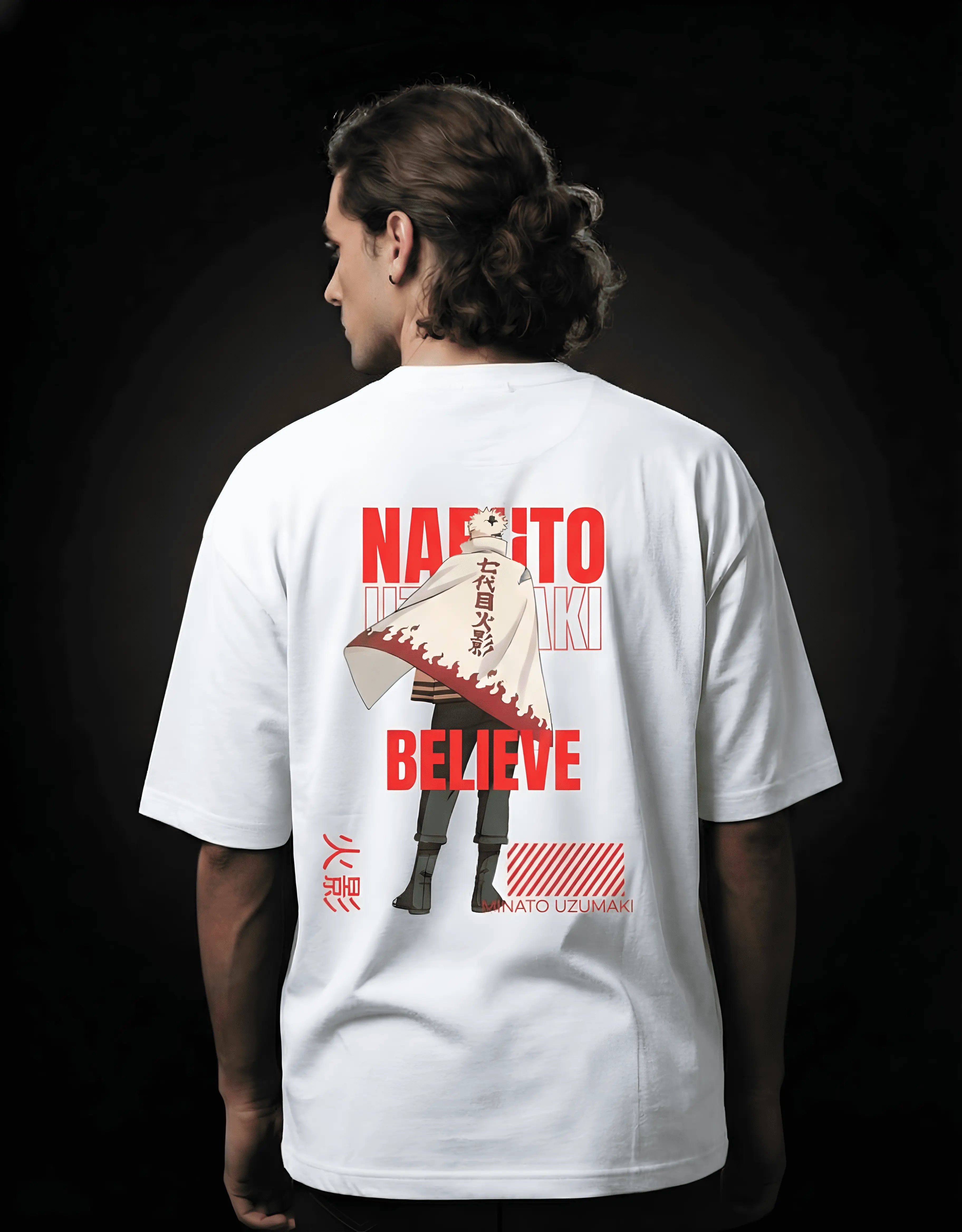 Naruto Uzumaki Hokage Unisex Oversized Classic T-Shirt