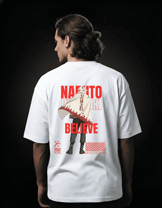 Naruto Uzumaki Hokage Unisex Oversized Classic T-Shirt